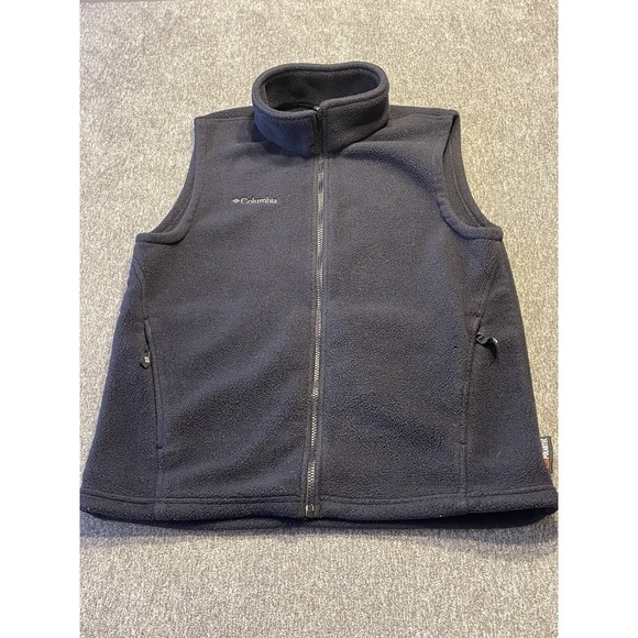 Columbia Vest Women's Navy Benton Springs Fleece Full Zip‎ & Pockets Mediu - Picture 1 of 10